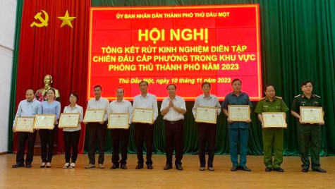 TP.Thủ Dầu Một: Tổng kết rút kinh nghiệm diễn tập năm 2023