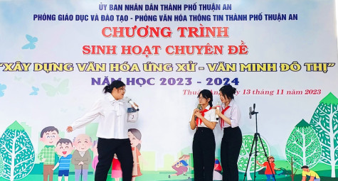 TP.Thuận An: Xây dựng văn hoá ứng xử - văn minh đô thị trong trường học