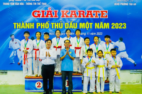 Giải karate TP.Thủ Dầu Một năm 2023: Phường Hiệp Thành nhất toàn đoàn