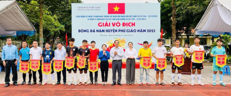 Huyện Phú Giáo: Sôi nổi giải vô địch bóng đá nam năm 2023