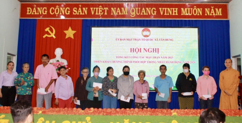 Ủy ban MTTQ Việt Nam xã Tân Hưng (huyện Bàu Bàng): Tổng kết công tác mặt trận năm 2023