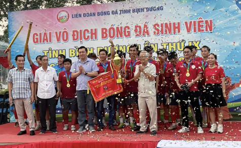 Bình Dương: Bế mạc Giải bóng đá Sinh viên năm 2023