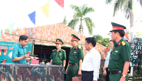 Huyện Bàu Bàng: Hội thi sáng kiến, cải tiến mô hình học cụ, giáo án huấn luyện năm 2024