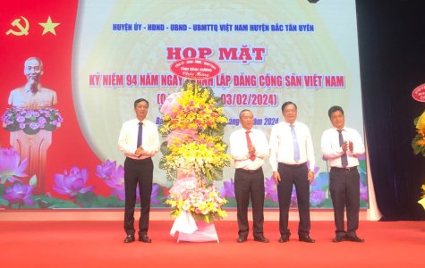 Huyện Bắc Tân Uyên: Họp mặt kỷ niệm 94 năm Ngày thành lập Đảng