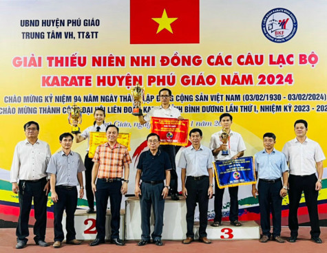 Bế mạc Giải Karate Thiếu niên, Nhi đồng các câu lạc bộ huyện Phú Giáo năm 2024