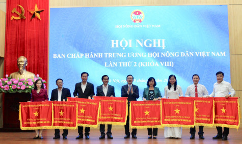 Hội Nông dân tỉnh: Nhận cờ đơn vị dẫn đầu phong trào thi đua năm 2023