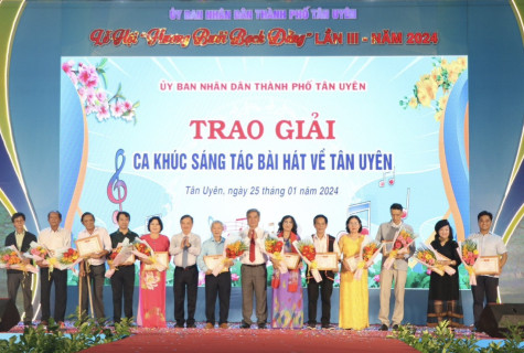 35 tác phẩm đạt giải Cuộc thi sáng tác ca khúc về TP.Tân Uyên