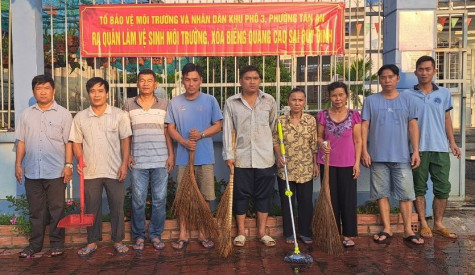 Tổ tự quản bảo vệ môi trường: Tô điểm cho mùa xuân thêm tươi