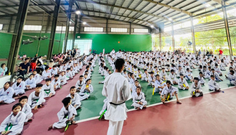 Karate Phú Giáo: 100% võ sinh đạt chuẩn kỳ thi thăng đai quý I-2024