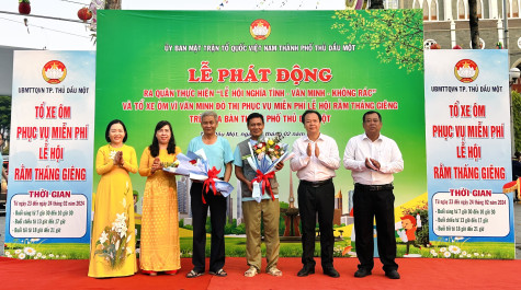 TP.Thủ Dầu Một: Phát động chương trình “Lễ hội nghĩa tình - văn minh - không rác”