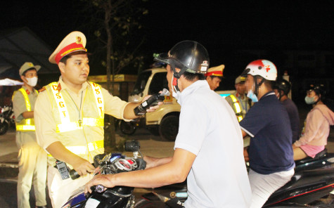 Huyện Bắc Tân Uyên: Xử lý gần 40 trường hợp vi phạm trật tự an toàn giao thông