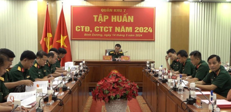 Quân khu 7: Tập huấn công tác Đảng, công tác chính trị