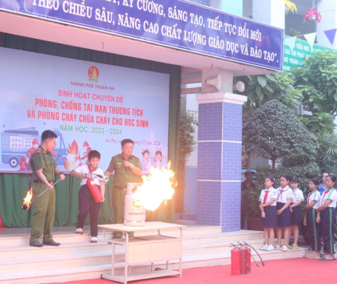 Tuyên truyền kỹ năng phòng cháy chữa cháy cho học sinh