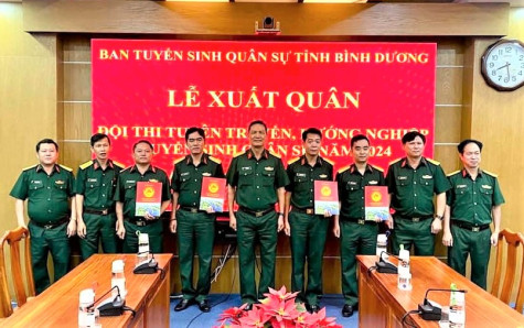 Hội thi tuyên truyền hướng nghiệp, tuyển sinh quân sự năm 2024