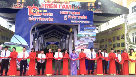 Huyện Bắc Tân Uyên: Khai mạc triển lãm thành tựu phát triển kinh tế - xã hội, an ninh quốc phòng