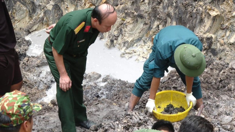 Tìm thấy hài cốt liệt sĩ tại ấp Chòi Dúng, xã Bình Mỹ, huyện Bắc Tân Uyên