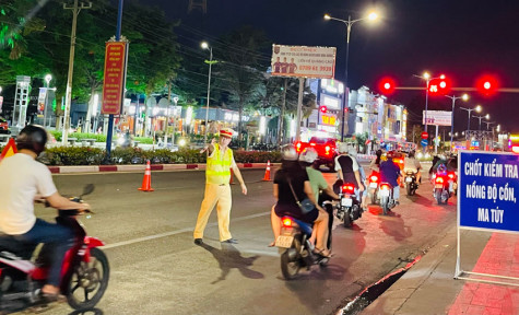 Lập chốt, xử lý “ma men” tham gia giao thông