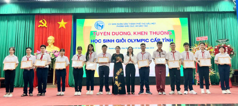 TP.Thủ Dầu Một: Tuyên dương, khen thưởng giáo viên, học sinh xuất sắc