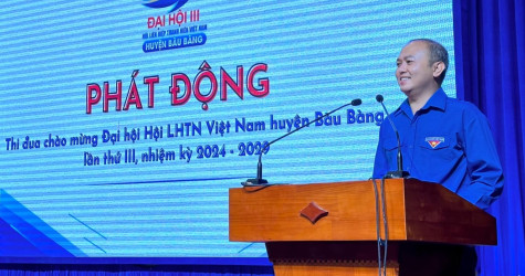 Hội LHTN huyện Bàu Bàng: Phát động 20 ngày cao điểm thi đua chào mừng đại hội