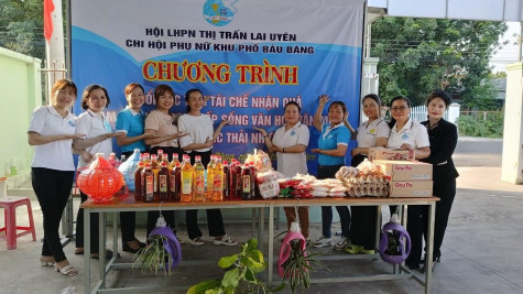 Hội LHPN thị trấn Lai Uyên (huyện Bàu Bàng): Đổi rác thải nhận quà