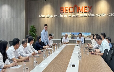 Ban Kinh tế Trung ương khảo sát thực tế và làm việc với Tổng Công ty Becamex IDC