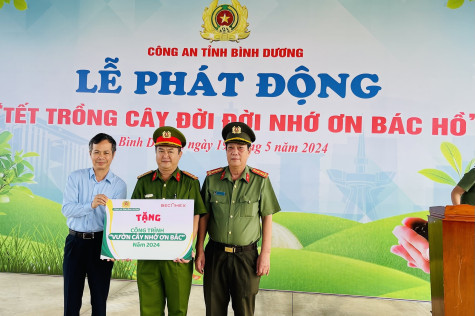 Công an tỉnh phát động “Tết trồng cây đời đời nhớ ơn Bác Hồ”