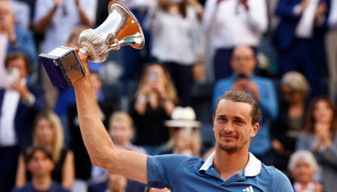 Đánh bại Jarry, Zverev lần thứ 2 vô địch Rome Masters