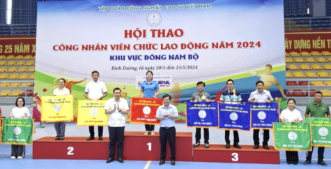 Bế mạc Hội thao công nhân viên chức lao động khu vực Đông Nam bộ