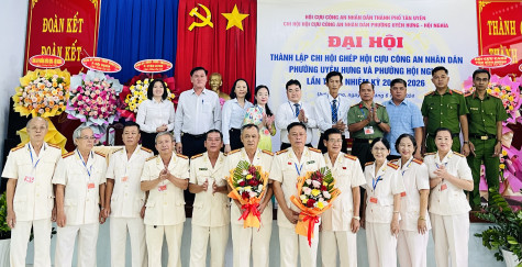 Đại hội điểm thành lập Chi hội ghép Hội Cựu Công an nhân dân phường Uyên Hưng – Hội Nghĩa