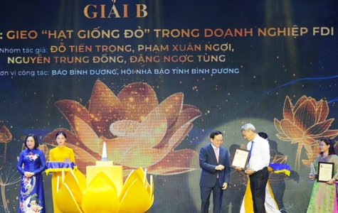 Báo Bình Dương đạt giải B Giải Báo chí Quốc gia lần thứ XVIII