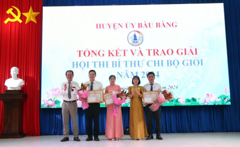 Huyện Bàu Bàng: Thí sinh Nguyễn Huỳnh Nguyên Vỹ đạt giải nhất Hội thi “Bí thư chi bộ giỏi” 2024