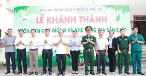 Phường Phú Mỹ, TP.Thủ Dầu Một: Khánh thành vườn ươm cây giống từ nguồn xã hội hóa