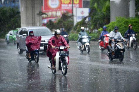 Thời tiết ngày 2-7: Bắc Bộ, Tây Nguyên và Nam Bộ có mưa dông vào chiều tối