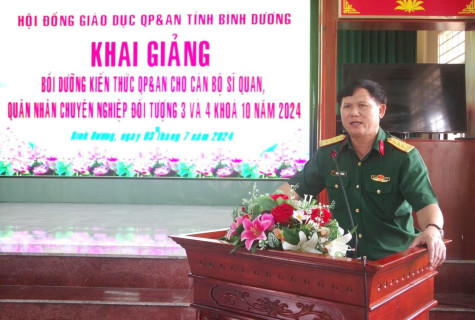 Bồi dưỡng kiến thức quốc phòng và an ninh cho sĩ quan, quân nhân chuyên nghiệp