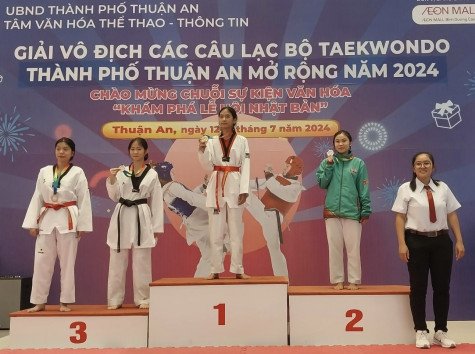 Bế mạc Giải vô địch các câu lạc bộ taekwondo TP.Thuận An mở rộng 2024