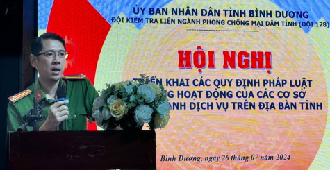 Tập huấn quy định pháp luật cho các cơ sở kinh doanh dịch vụ dễ phát sinh tệ nạn xã hội