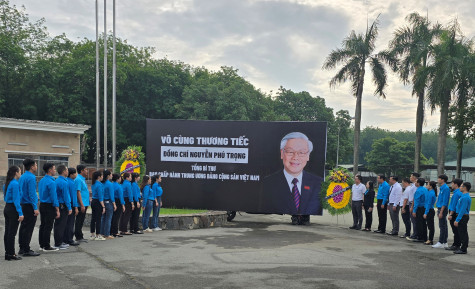 Tưởng nhớ, quyết tâm phấn đấu làm theo lời dạy của Tổng Bí thư Nguyễn Phú Trọng