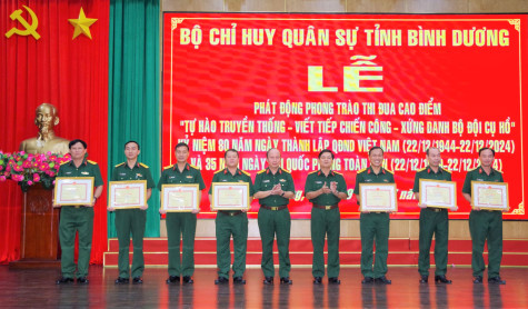 Bộ Chỉ huy Quân sự tỉnh: Thi đua cao điểm chào mừng kỷ niệm 80 năm Ngày thành lập Quân đội nhân dân Việt Nam