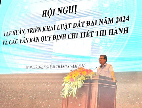 Bình Dương: Tập huấn Luật Đất đai năm 2024