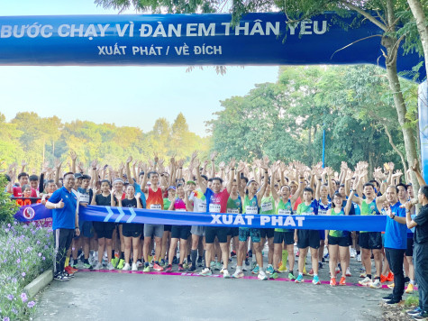 Chương trình “Bước chạy vì đàn em thân yêu" năm 2024: Vận động được 60 triệu đồng hỗ trợ thiếu nhi có hoàn cảnh khó khăn