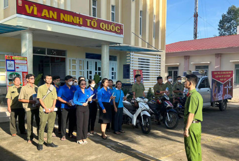 Huyện đoàn Bàu Bàng: Đoàn viên, thanh niên tích cực tham gia giữ gìn an ninh trật tự ở địa bàn cơ sở