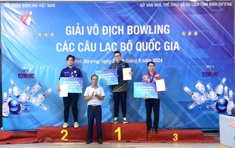 Bình Dương đứng hạng Nhất toàn đoàn tại Giải vô địch Bowling các CLB quốc gia năm 2024