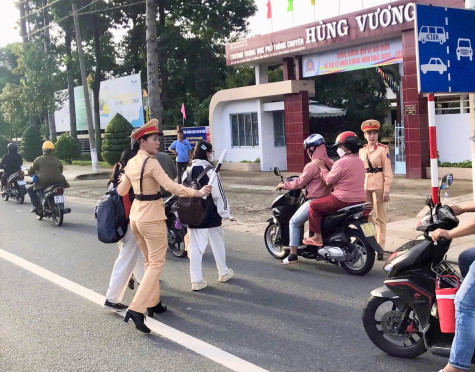 Ra quân bảo đảm trật tự, an toàn giao thông lễ khai giảng năm học mới