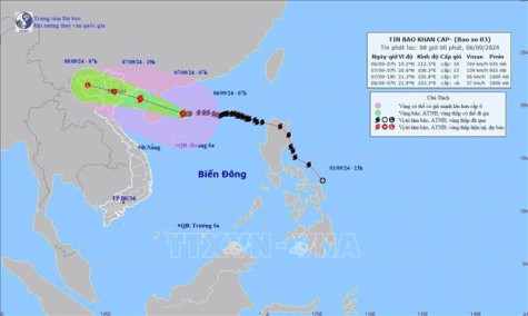 Ứng phó bão số 3: Khu vực Bắc vịnh Bắc Bộ dự báo độ rủi ro thiên tai cấp 4