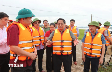 Thủ tướng hoãn họp, trực tiếp đi chỉ đạo ứng phó, khắc phục lũ lụt tại Bắc Giang