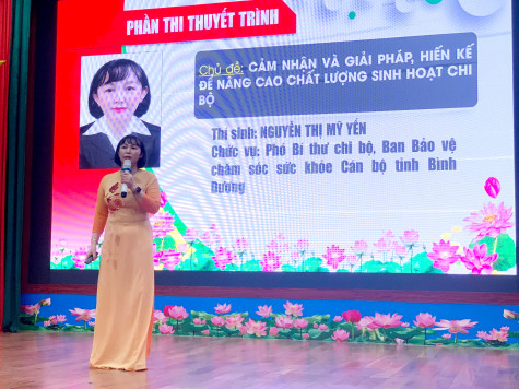 Hội thi Bí thư Chi bộ giỏi năm 2024 cấp tỉnh: Đợt sinh hoạt chính trị
sâu rộng trong Đảng bộ