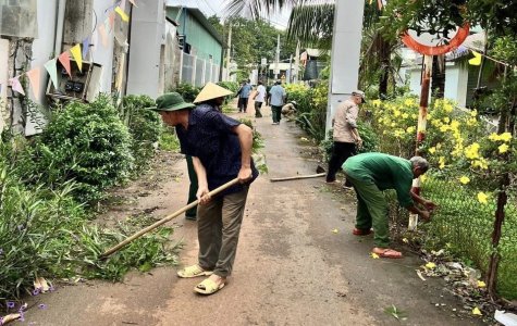 Xã Tân Hưng: Xây dựng môi trường xanh, sạch, đẹp