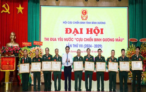 Đại hội thi đua yêu nước “Cựu chiến binh gương mẫu” lần thứ VII (2024-2029):  “Gương mẫu - sáng tạo - chung sức đồng lòng”