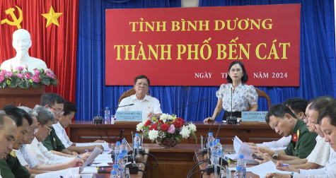 Hội Cựu chiến binh tỉnh: Giám sát việc thực hiện chế độ, chính sách liên quan tới cựu chiến binh tại TP.Bến Cát