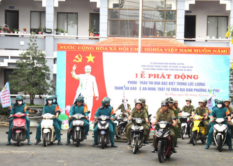 Công an phường An Phú, TP.Thuận An: Phát động phong trào thi đua đặc biệt trong lực lượng tham gia bảo vệ an ninh trật tự ở cơ sở